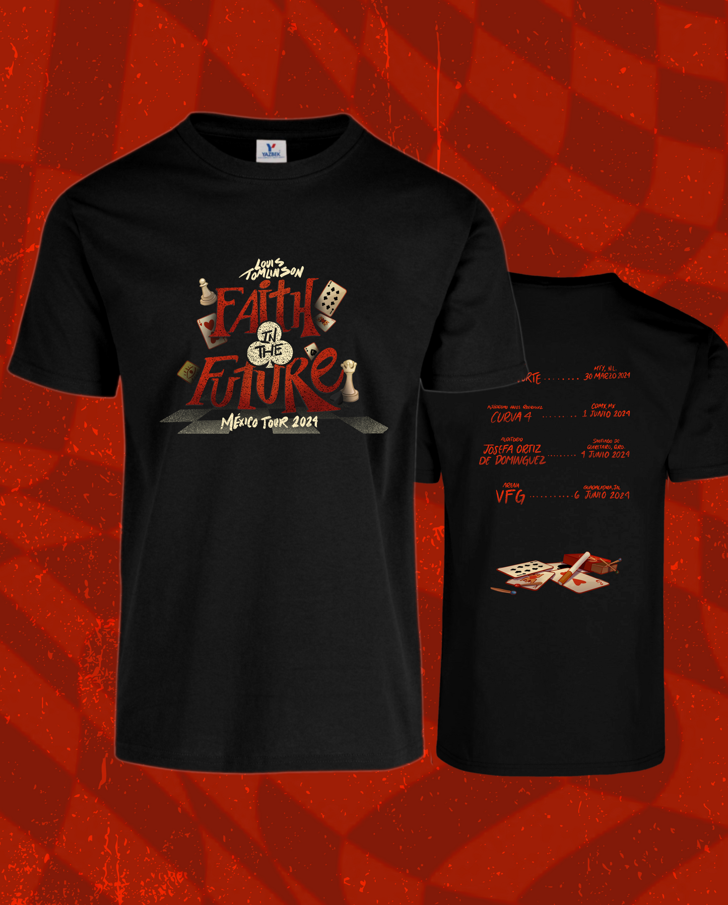 Louis Tomlinson Faith in the future cards tshirt