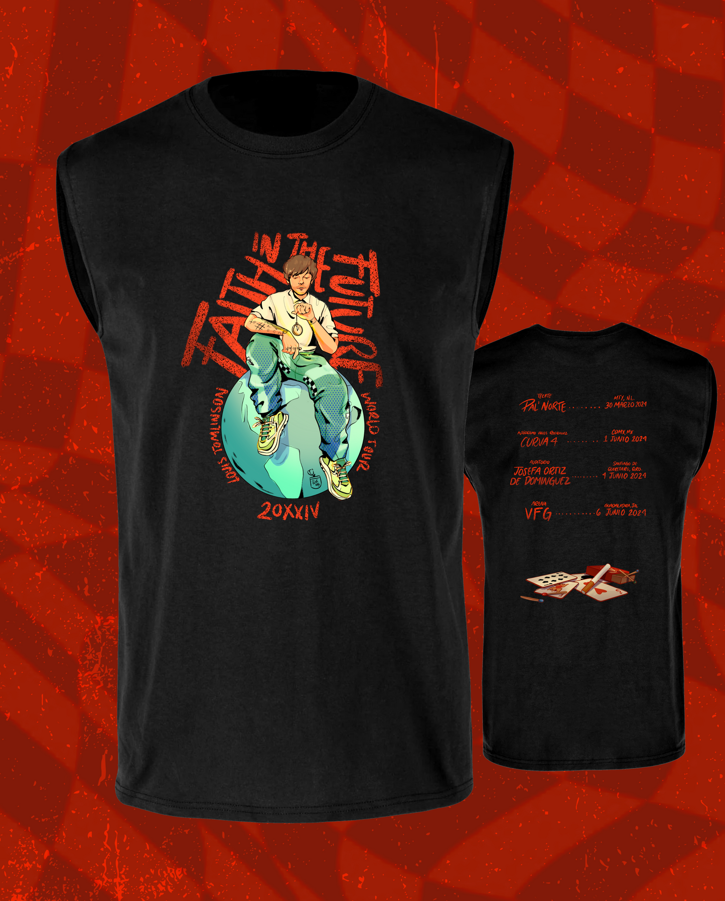 Louis Tomlinson FITF 2024 World tshirt