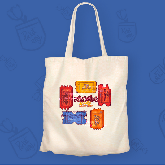 Jonas Brothers tour tickets tote bag