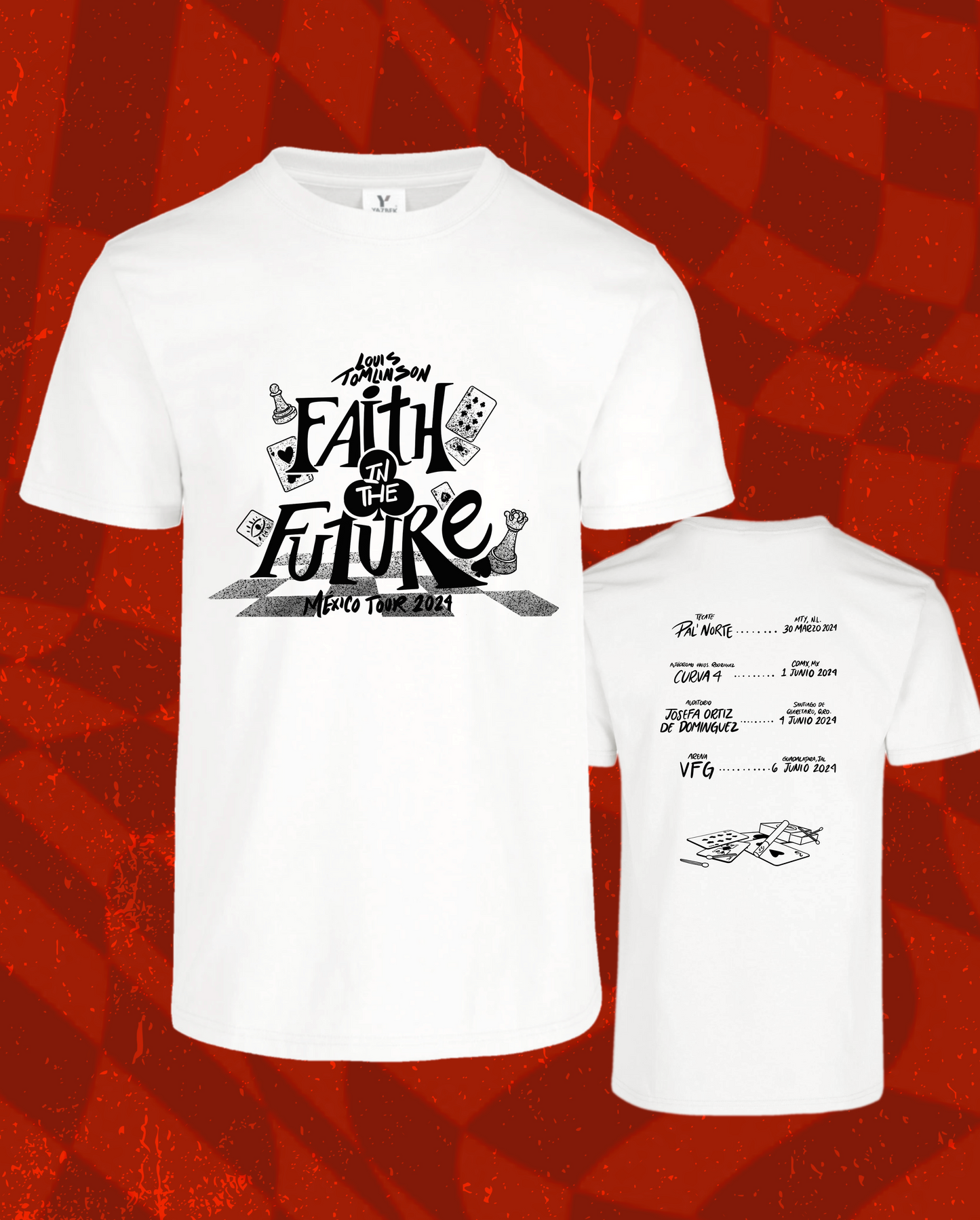 Louis Tomlinson Faith in the future cards tshirt