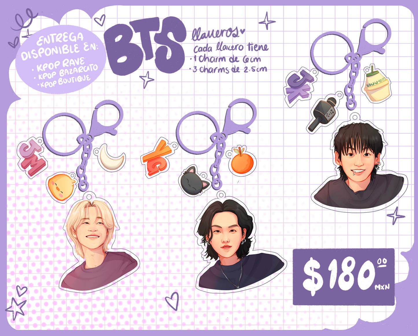 Bts Starter pack Keychain