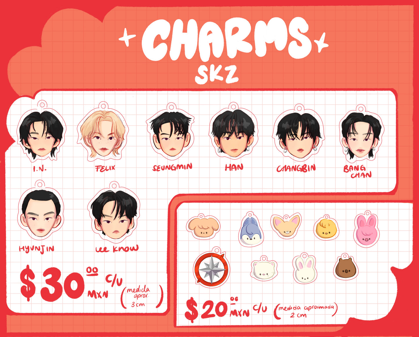 Stray kids charms