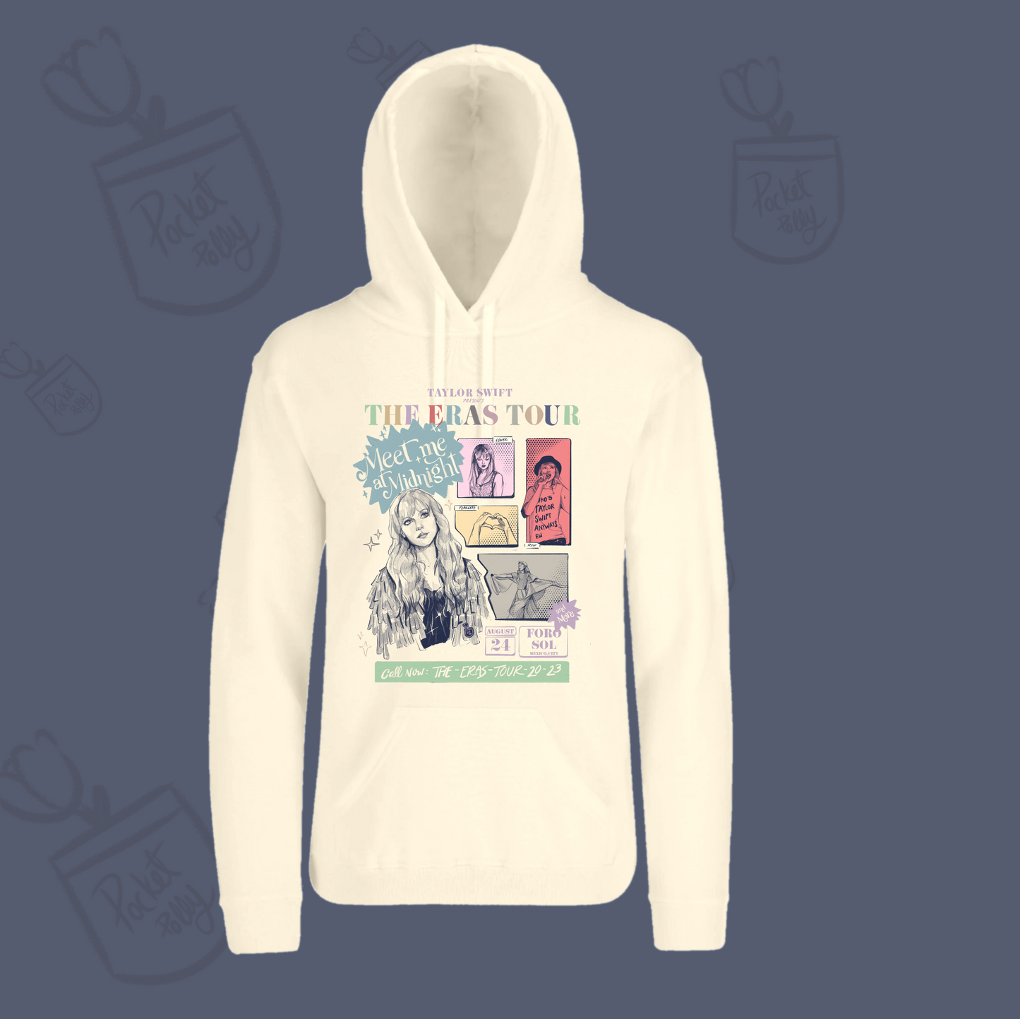 Taylor Swiftie The eras tour 2023 Hoodie “flyer” colored