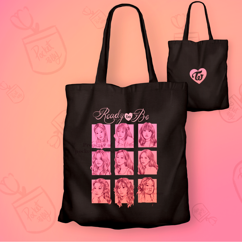 Twice Ready to be Portrait tote bag