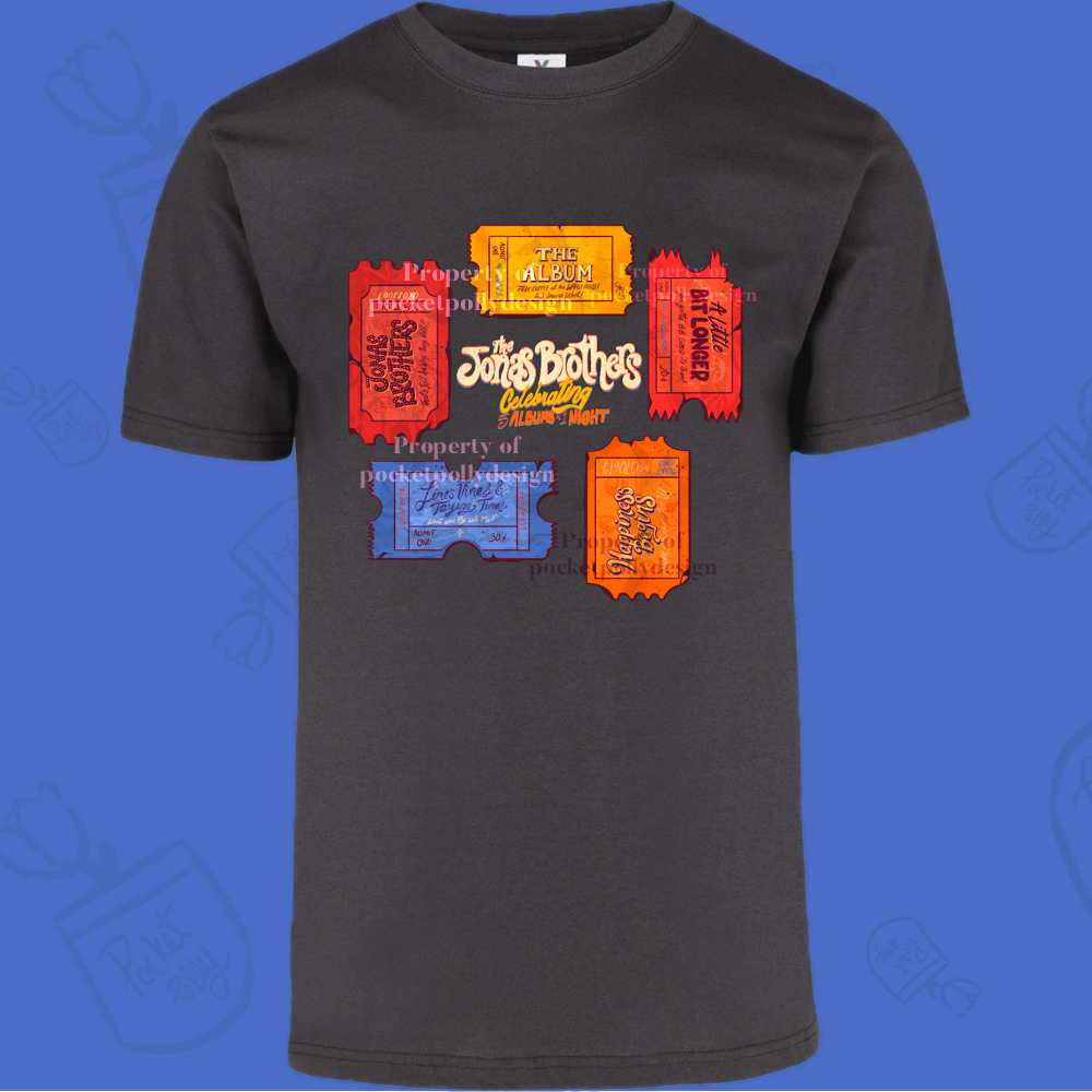 Jonas Brothers tour tickets tshirt