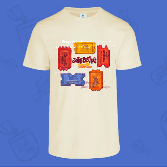 Jonas Brothers tour tickets tshirt
