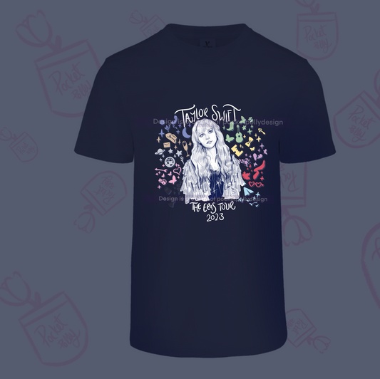 Taylor Swiftie the eras tour 2023 eras colored T-shirt