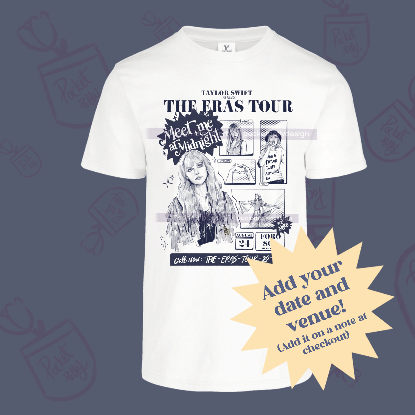 Taylor Swiftie the eras tour flyer T-shirt
