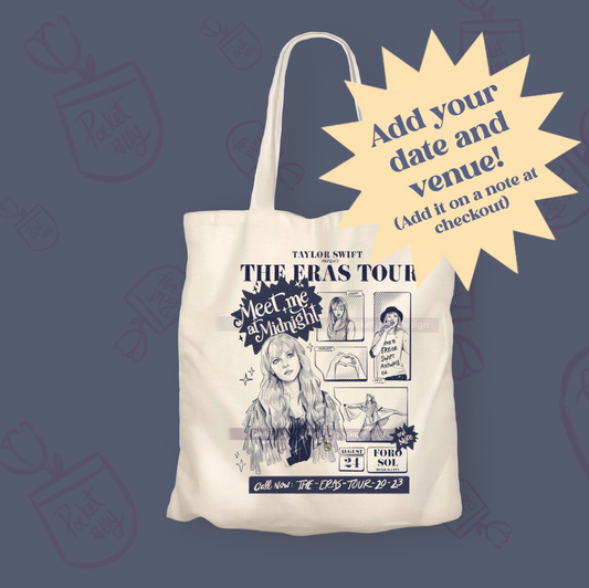 Taylor Swiftie the eras tour flyer tote Bag