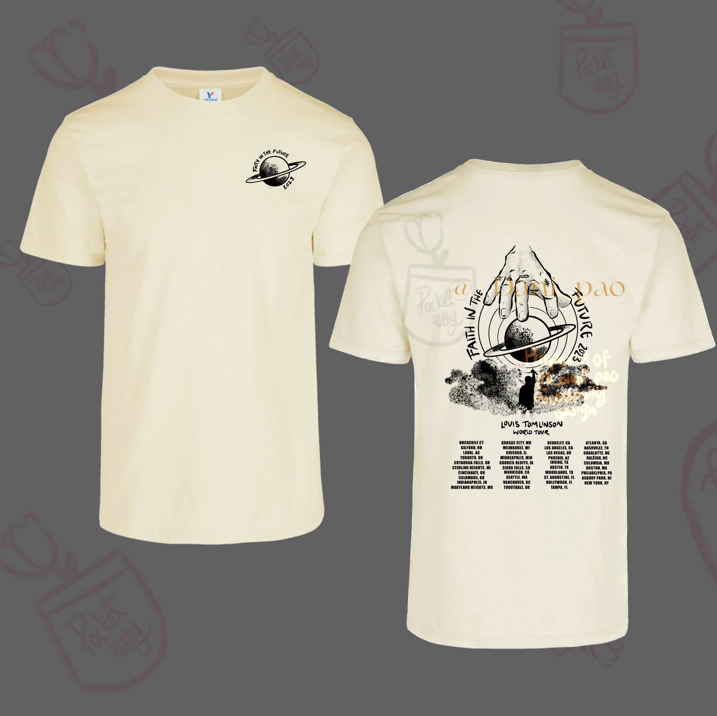 Louis Tomlinson “Saturn” World Tour 2023 (back print)tshirt