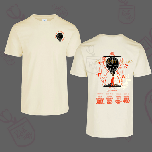 Louis Tomlinson World Tour 2023 World Clock (back Print) tshirt