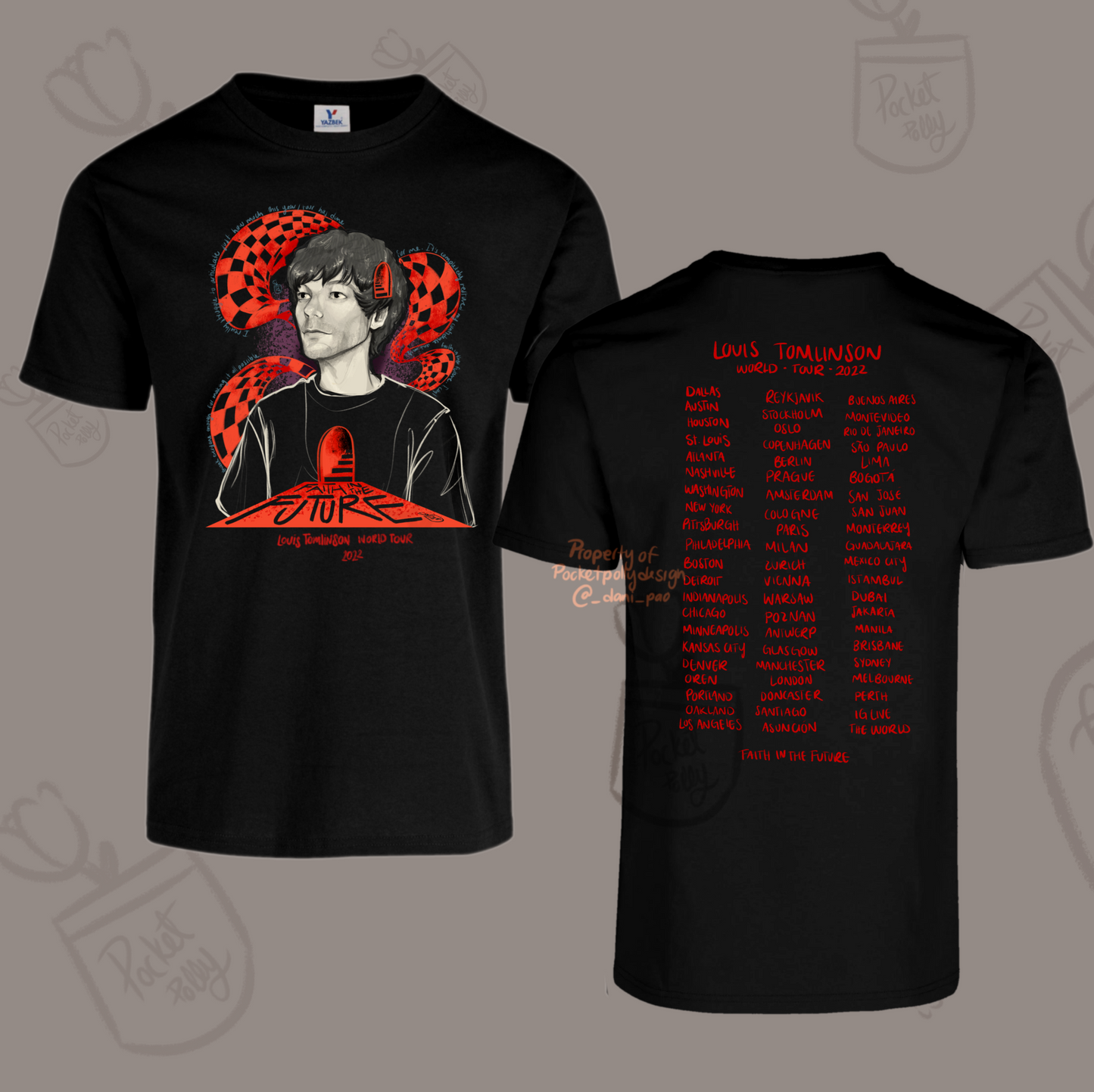 Louis Tomlinson World Tour tshirt