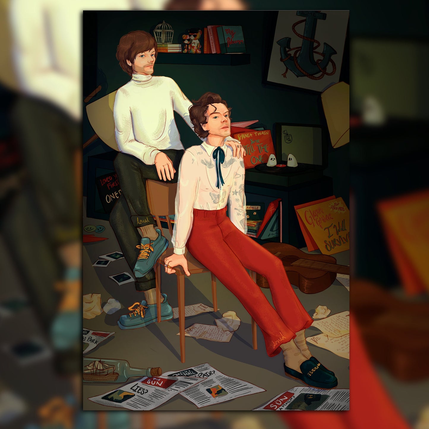 Larry postcard