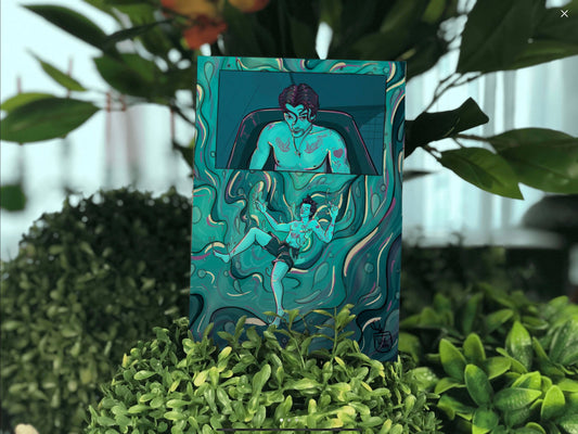 Harry Styles underwater postcard