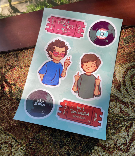 Larry stylinson Stickers sheet