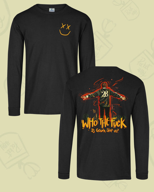 Louis Tomlinson Who the f*ck is gonna stop us now? Long sleeved T-shirt