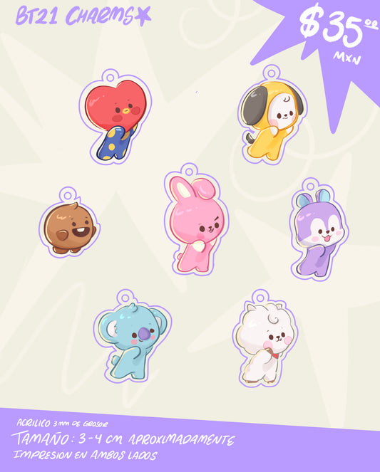 BT21 charms