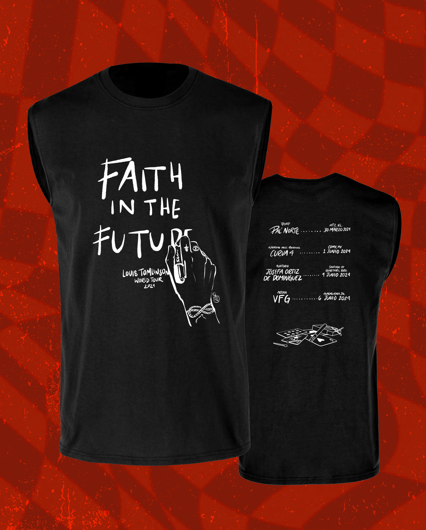 Louis Tomlinson Faith in the future Mexico Tour 2024 tshirt