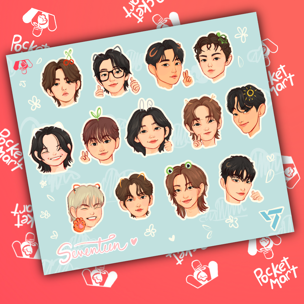 Seventeen ot13 sticker sheet