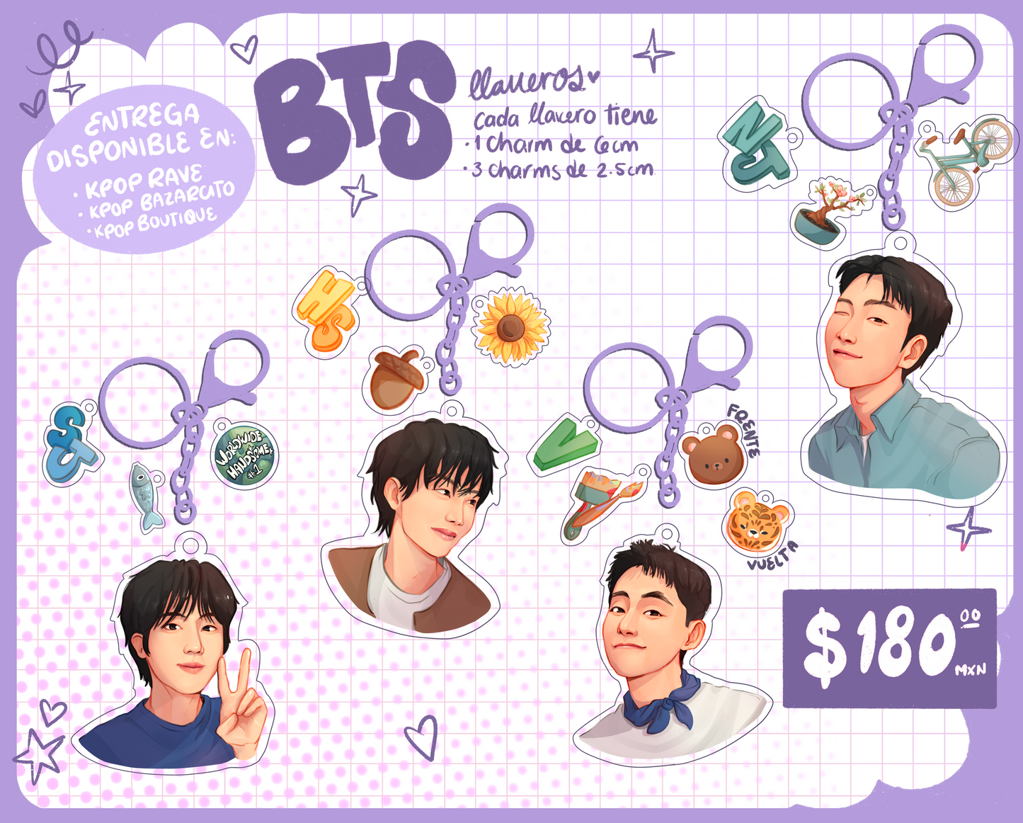 Bts Starter pack Keychain