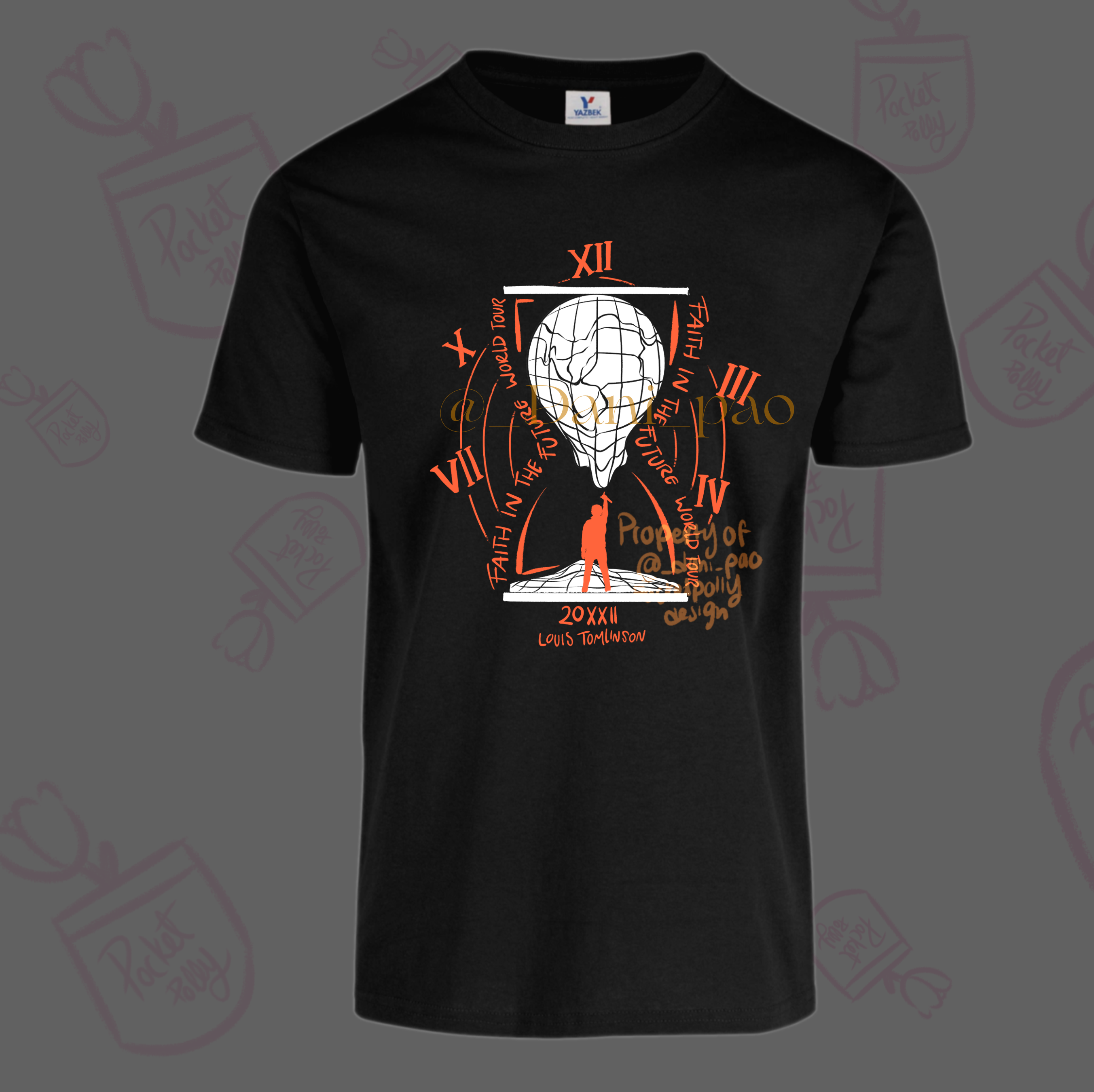 Louis Tomlinson World Tour 2023 World Clock tshirt – PocketPollydesign Louis Tomlinson World Tour 2023 World Clock tshirt – PocketPollydesign