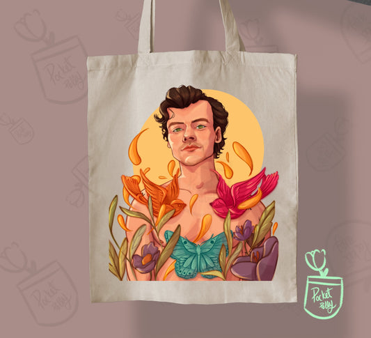 Harry Styles flying tattoos Tote bag