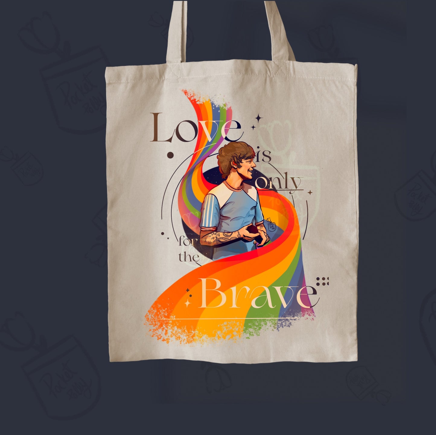 Louis Tomlinson Only the brave tote bag